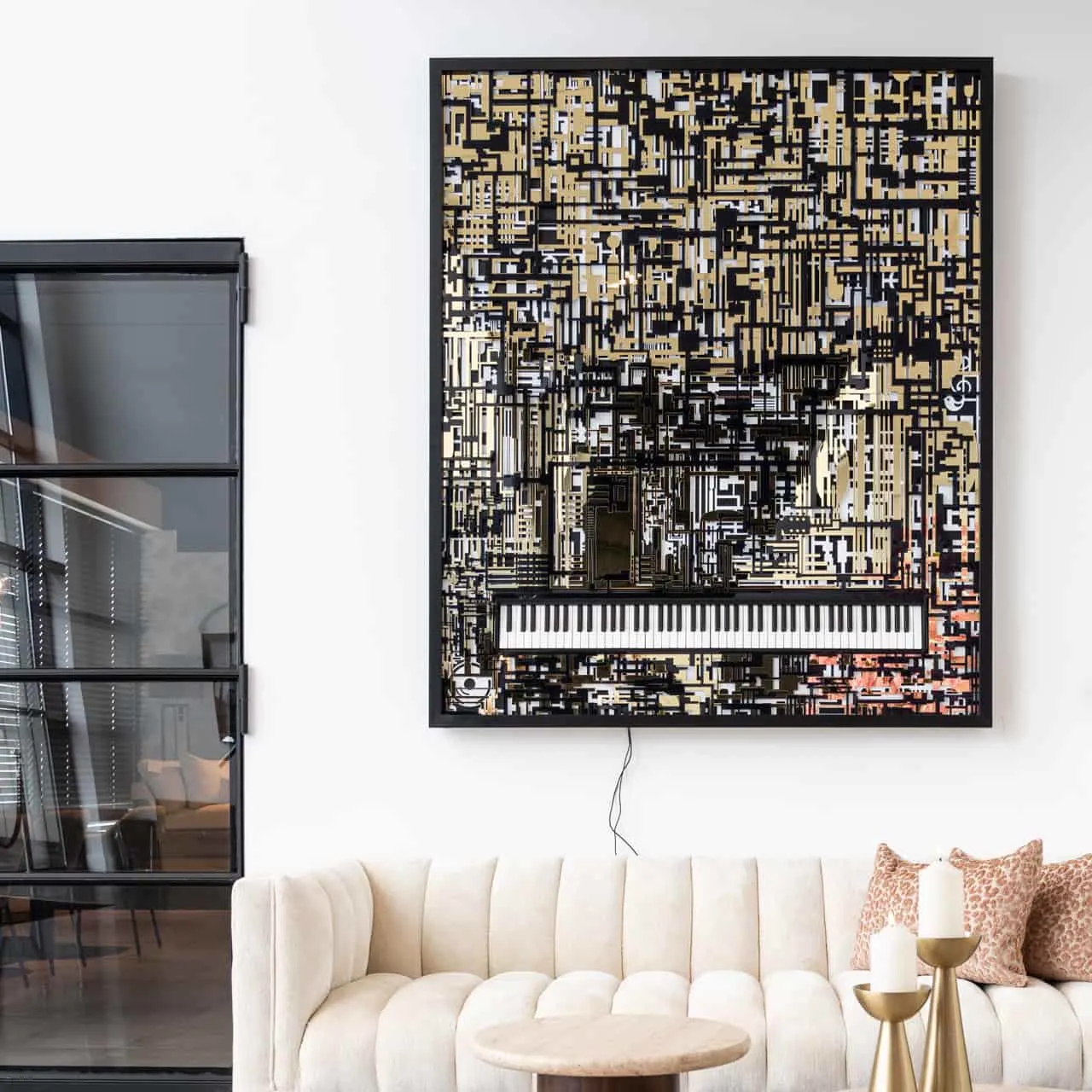Wall art Wibi black/gold - Richmond Interiors