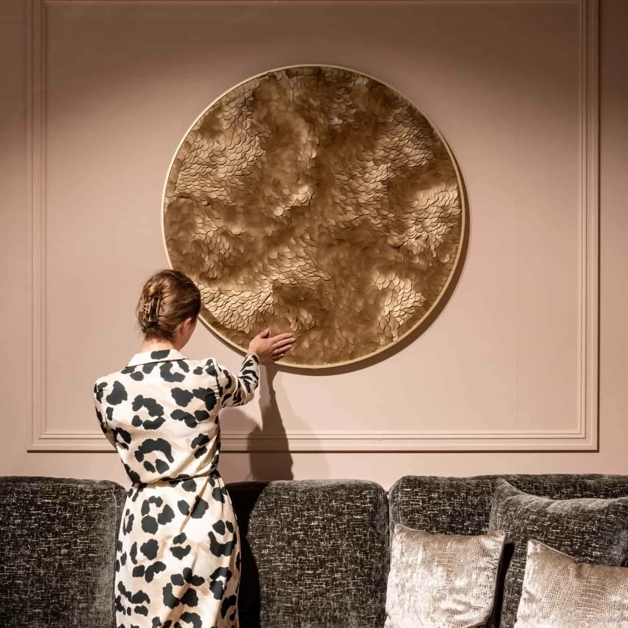 Wall Art Bloom gold - Richmond Interiors