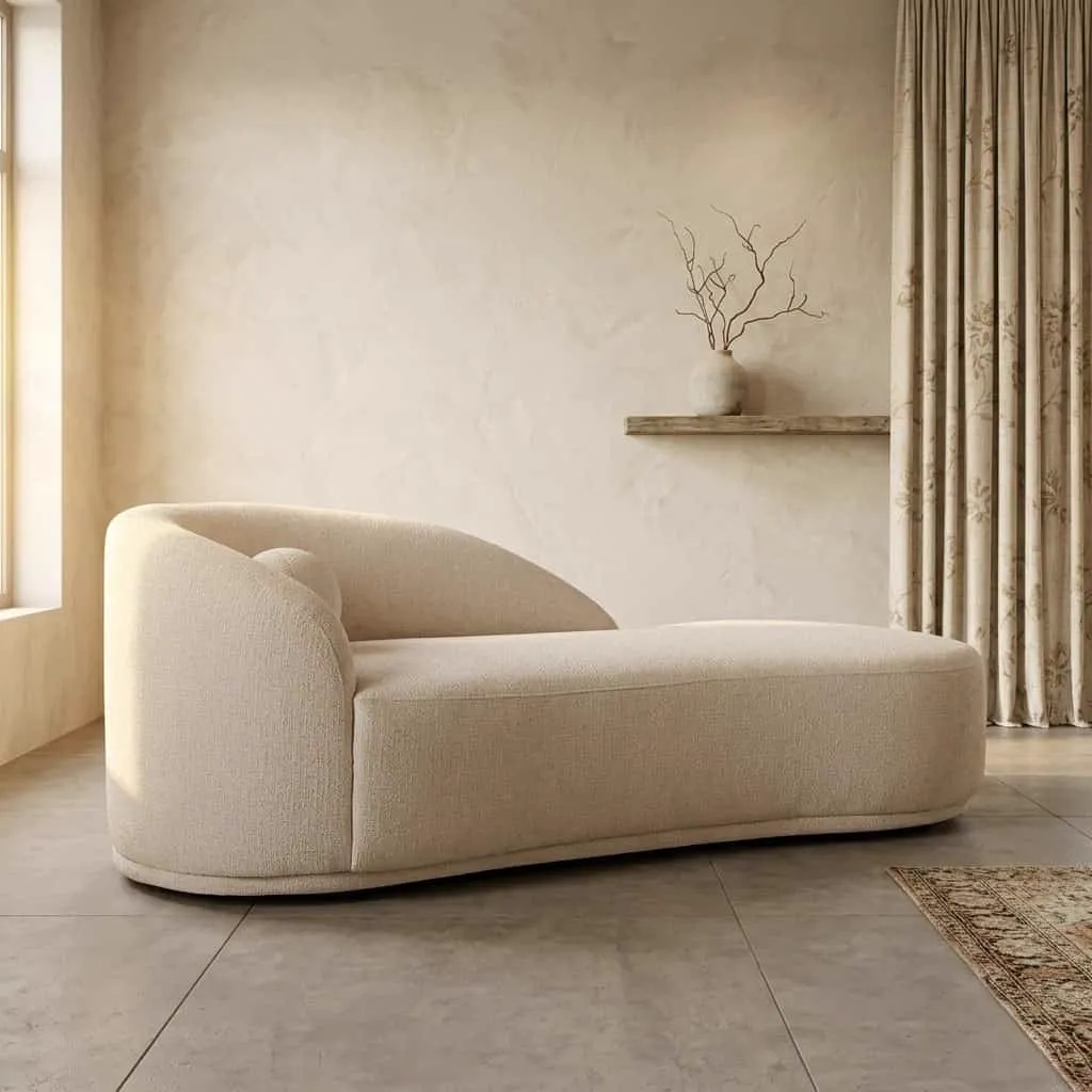 Emma sofa cream fancy chaise longue - Richmond Interiors