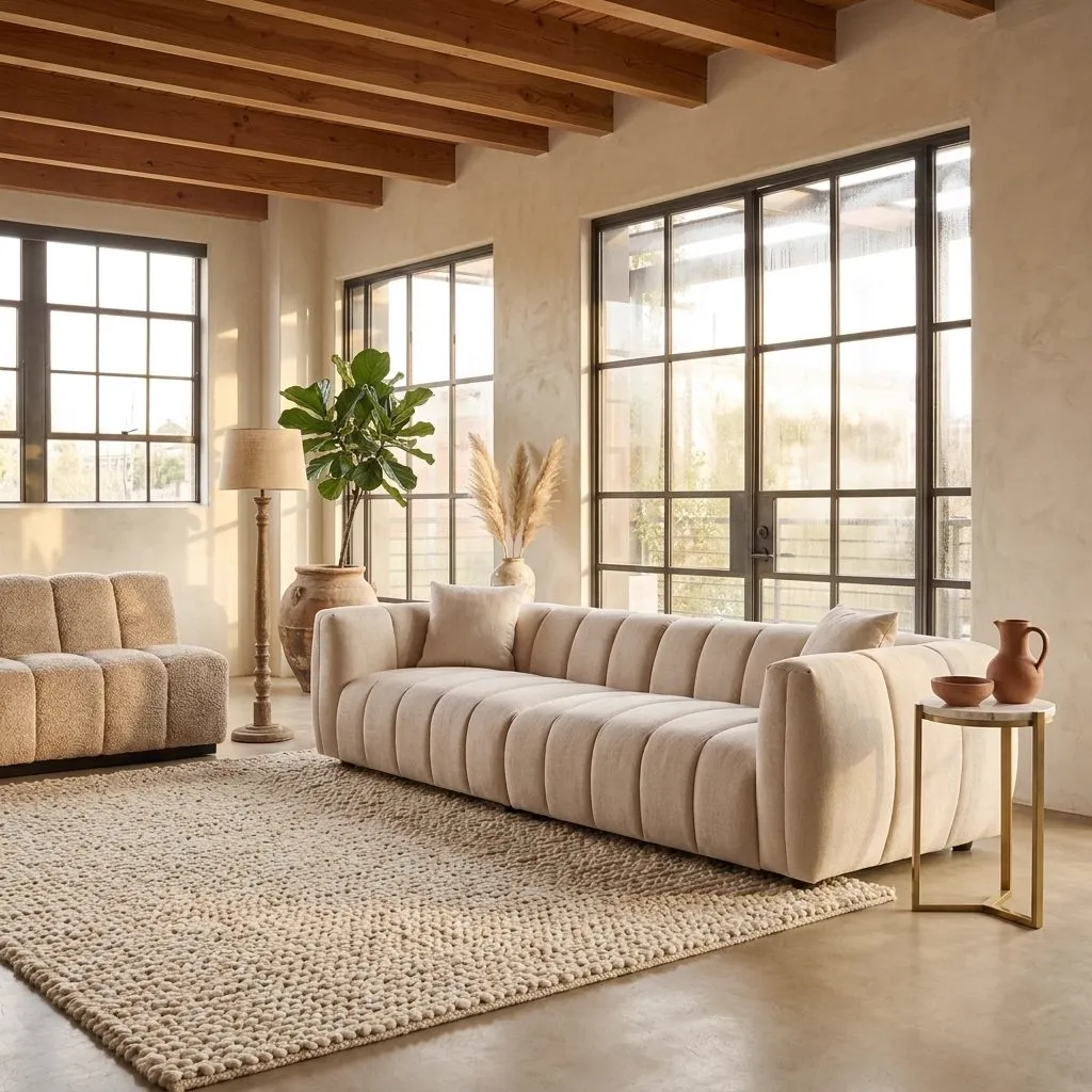 Jezebel Sofa cream fancy - Richmond Interiors