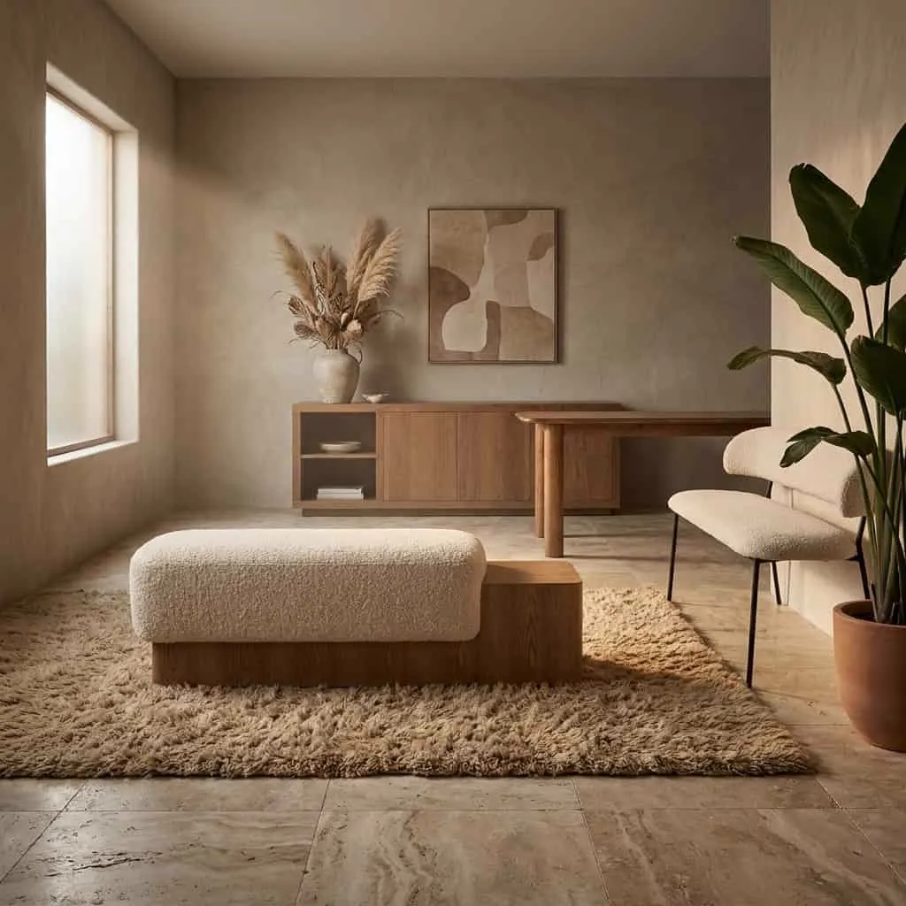 Bankje George - beige Flou