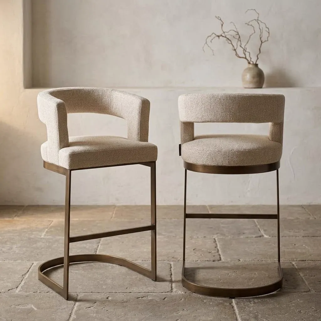 Bar stool Ellis biscotti - Richmond Interiors