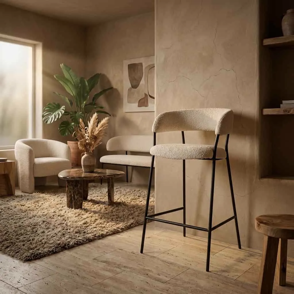 Bar stool Luka beige Copenhagen