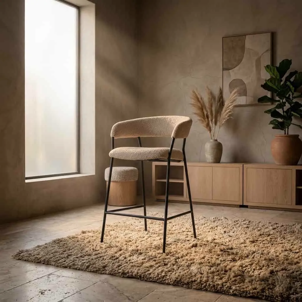 Bar Stool Luka Taupe Copenhagen