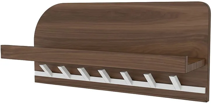 Coat rack Bonaire 60 with shelf and 7 hooks - MySons