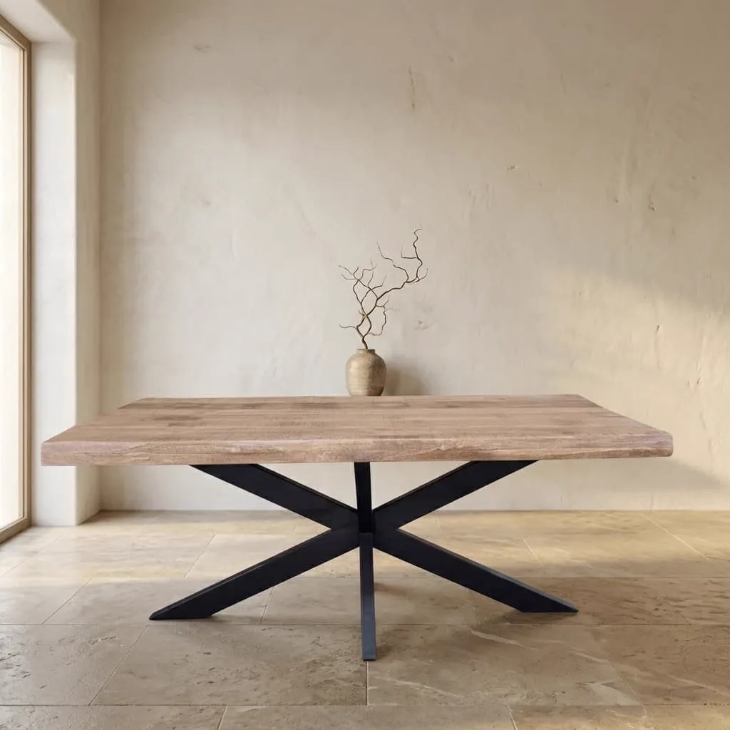 Boomstamtafel Boston Naturel Mangohout 220 cm - Starfurn