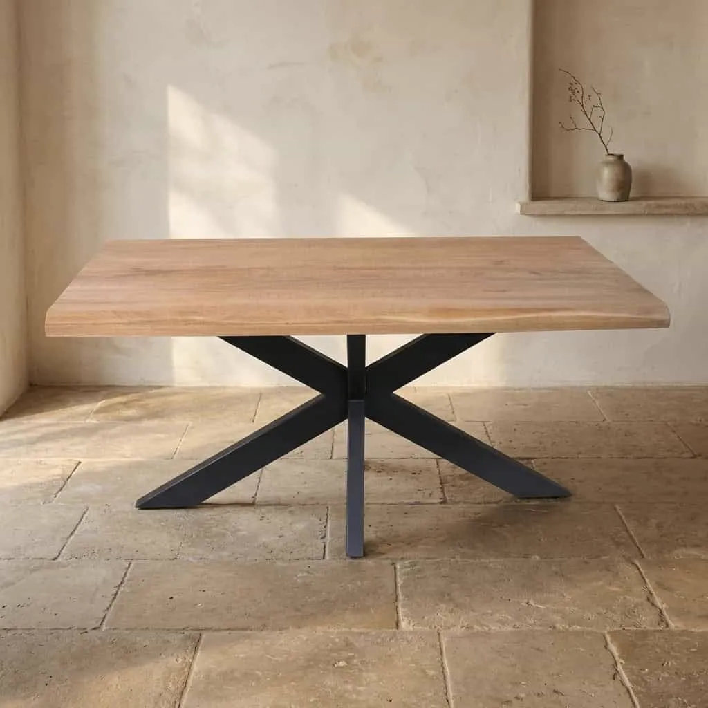 Dakota Tree Trunk Table Natural Mango Wood 180 cm - Starfurn