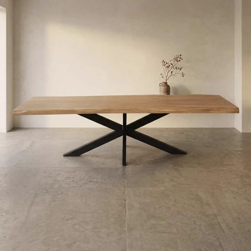 Boomstamtafel Dakota Naturel Mangohout 240 cm - Starfurn