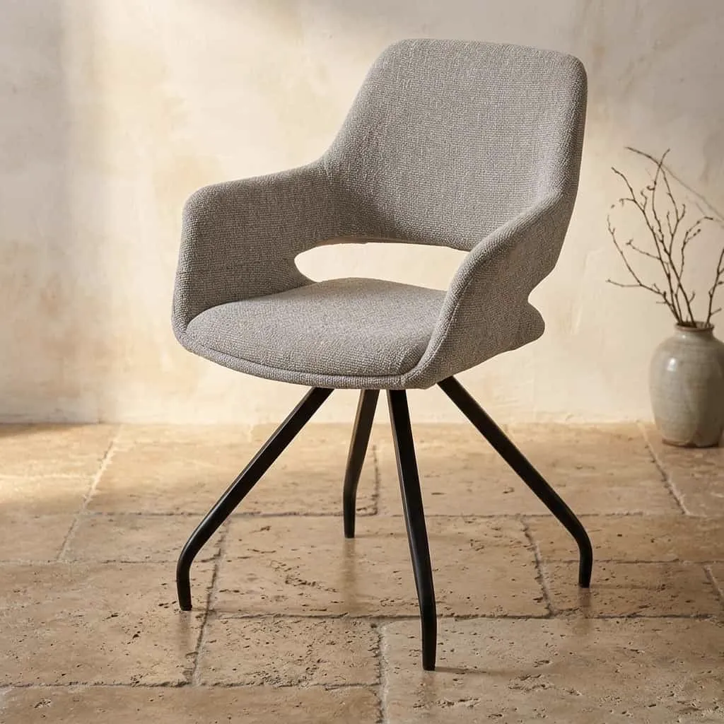 Capp Dining Chair Beige Lodge - Livingfurn