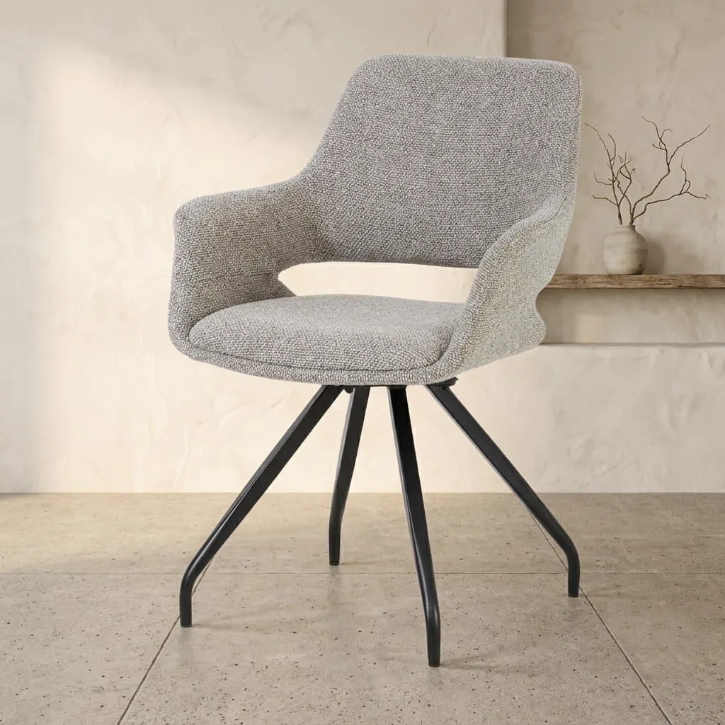 Capp Dining Chair Taupe - Livingfurn