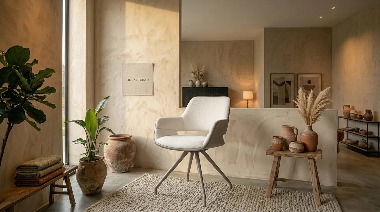 Capp Dining Chair Taupe - Livingfurn