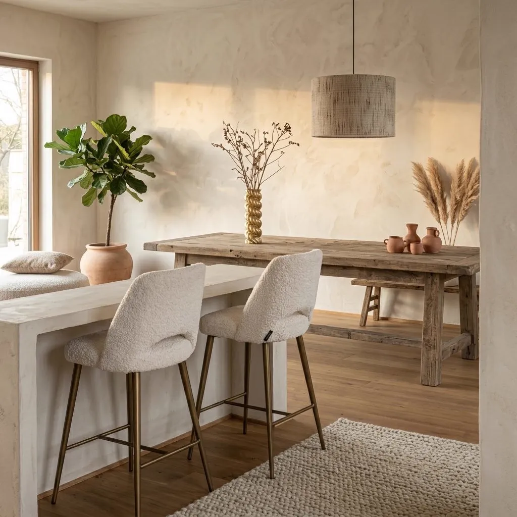 Counter stool Delphine lovely cream - Richmond Interiors