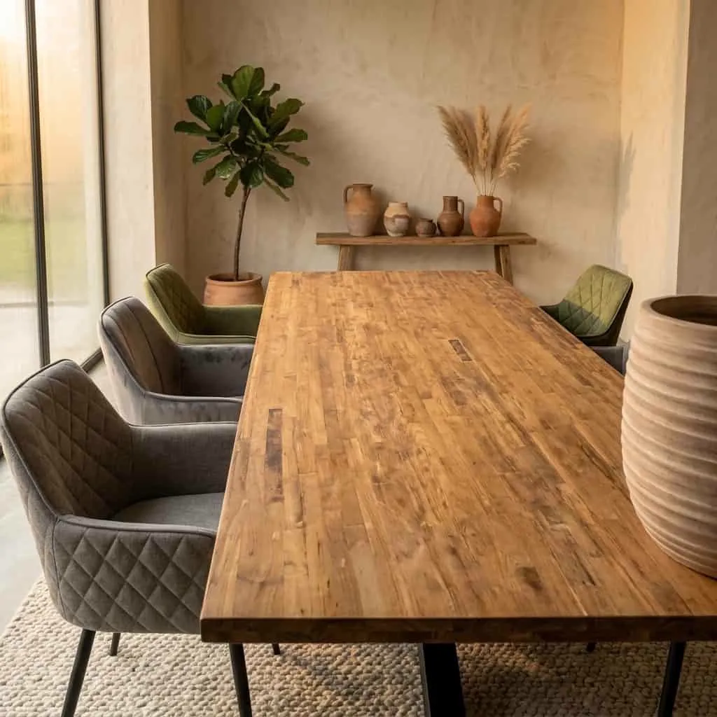 Eettafel Donny Teakhouten Massief 280cm
