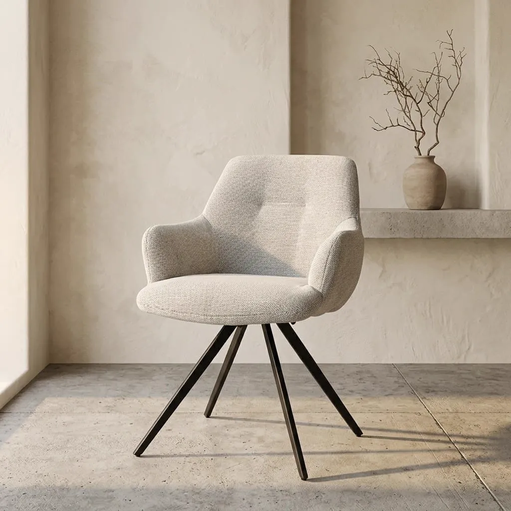 Doreen Sneak Dining Chair Natural - Livingfurn