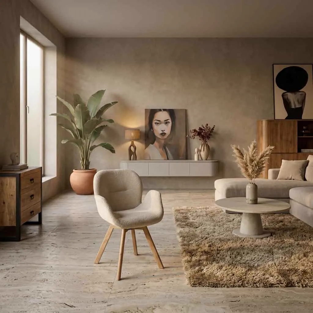 Eetkamerstoel Jesse Draaibaar Beige - Starfurn