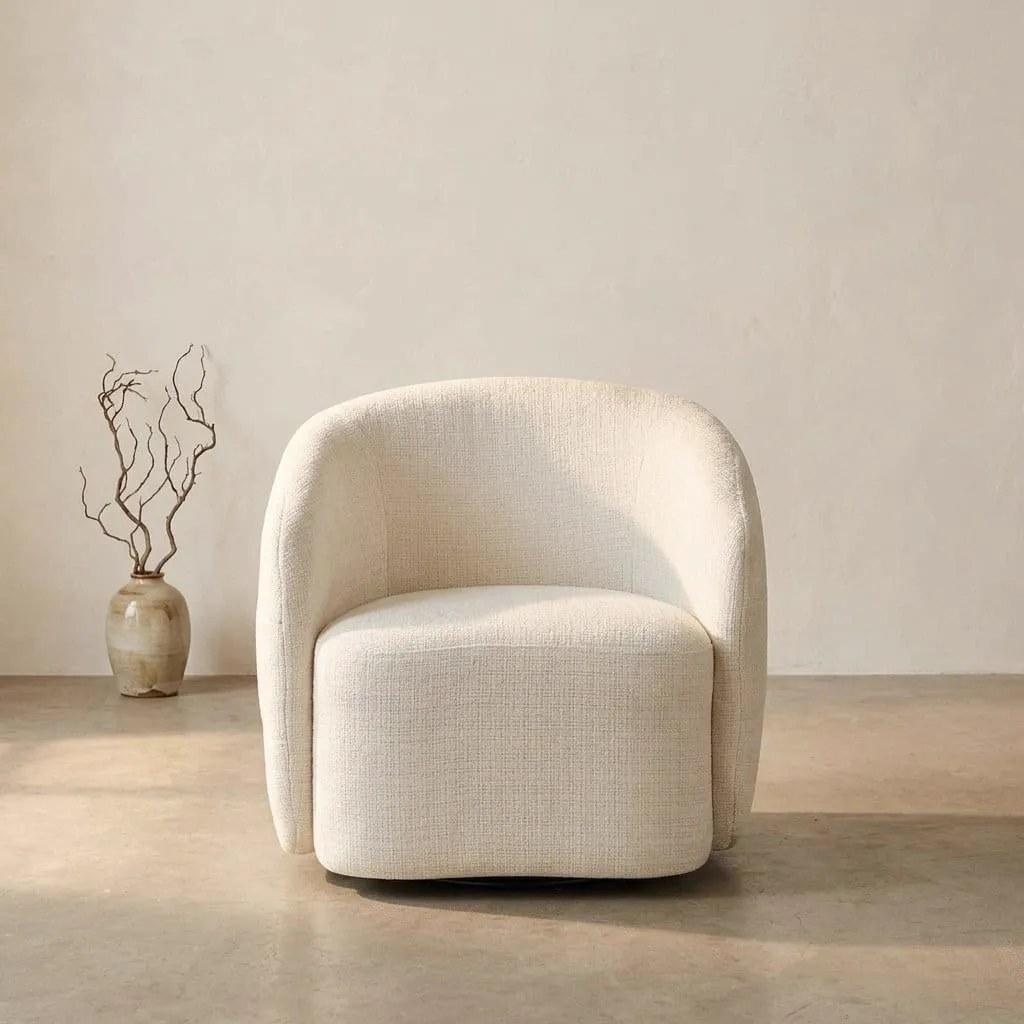 Draaibare Fauteuil Yara Off White - Starfurn