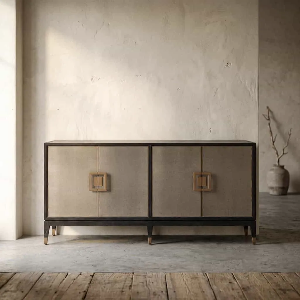 Dressoir Bloomville brass shagreen
