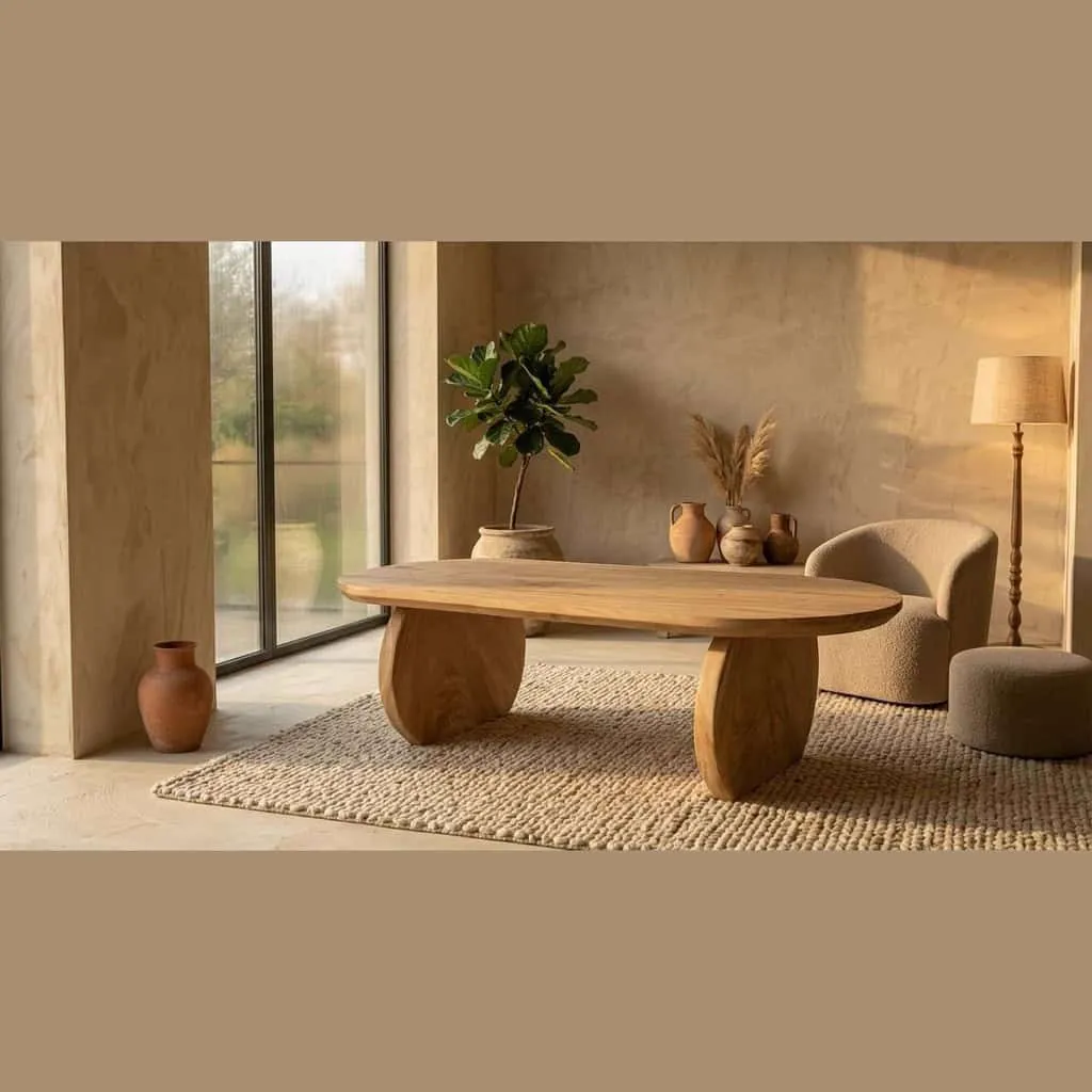 Eetafel Suarhout ronde poten