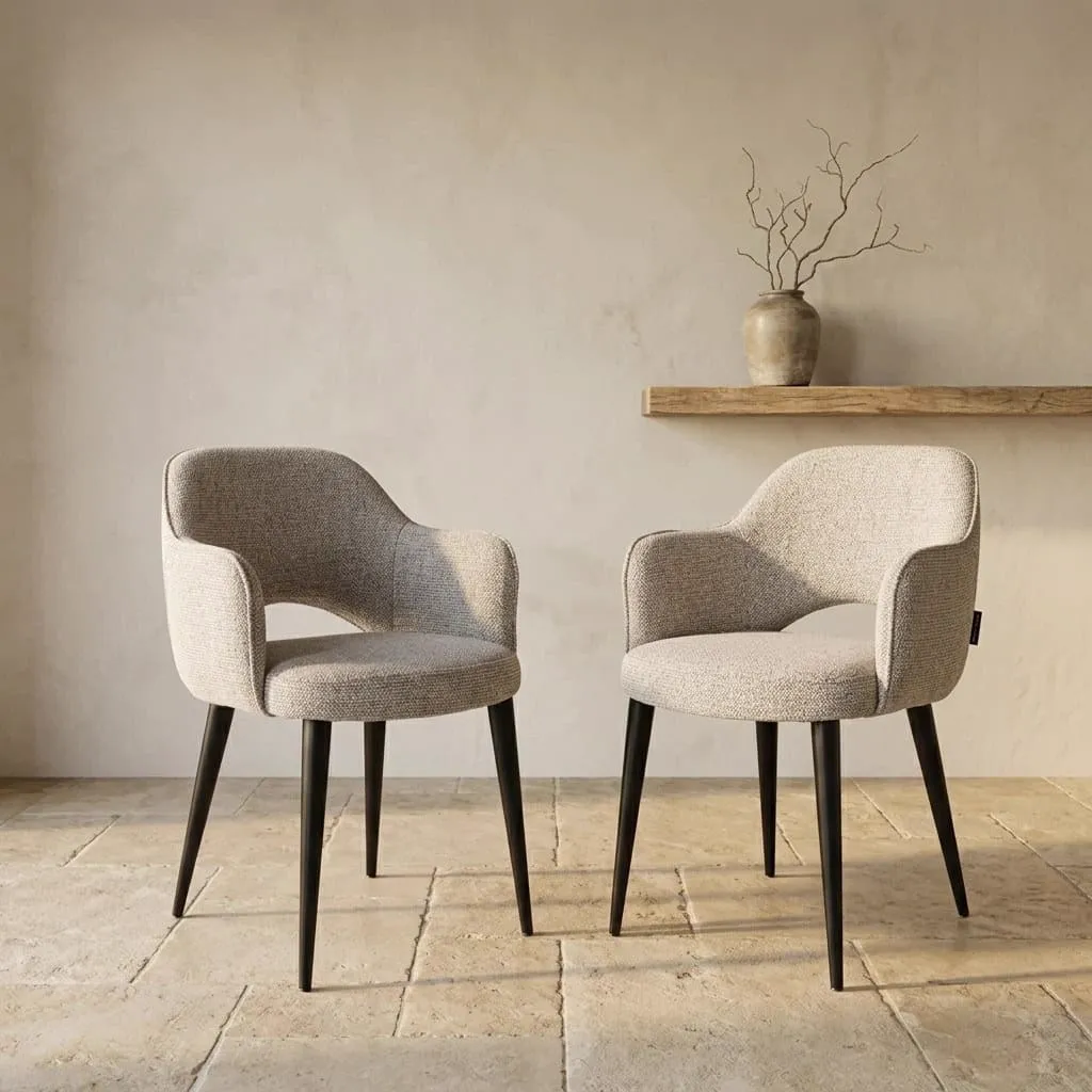 Giovanna dining chair natural fancy flame retardant - Richmond Interiors