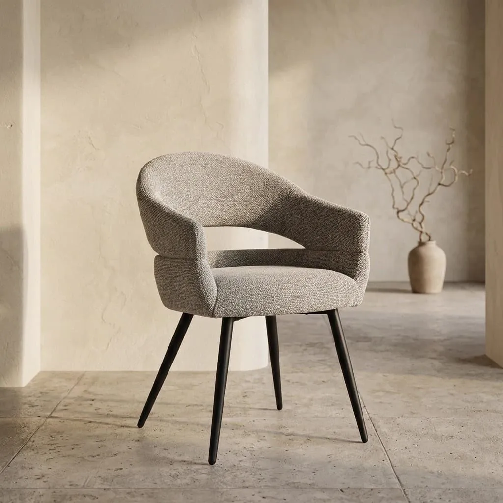 Eetkamerstoel Megan Taupe - Livingfurn