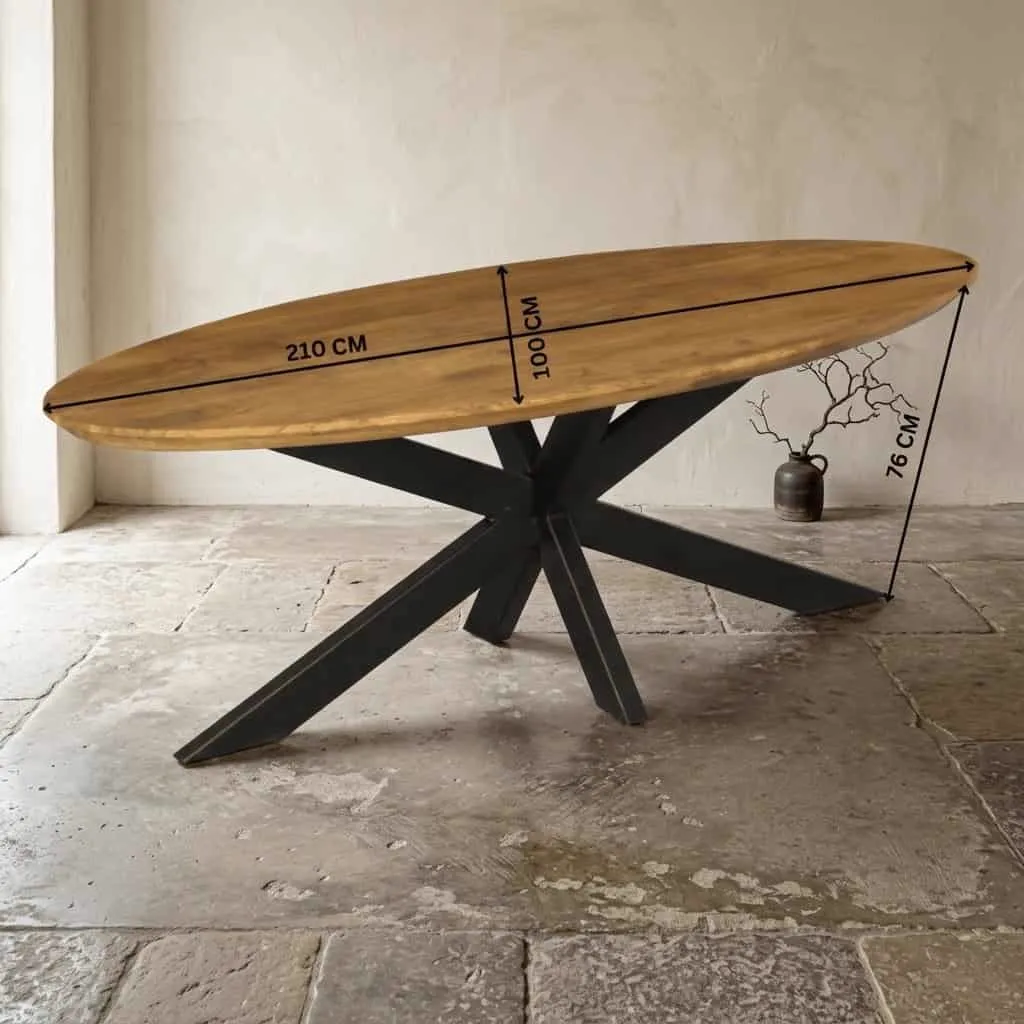 Eettafel Brandy | 180 cm | Ovaal