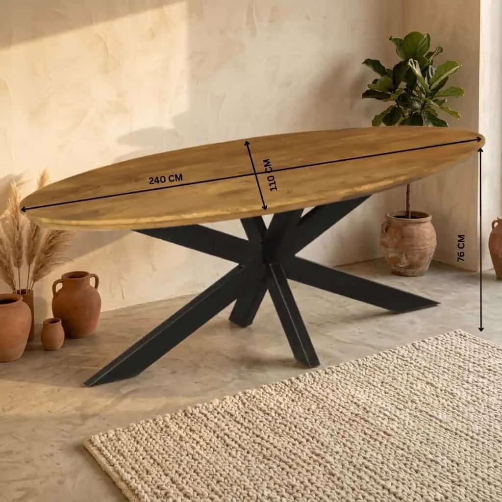 Dining Table Brandy | 240 cm | Oval - Starfurn
