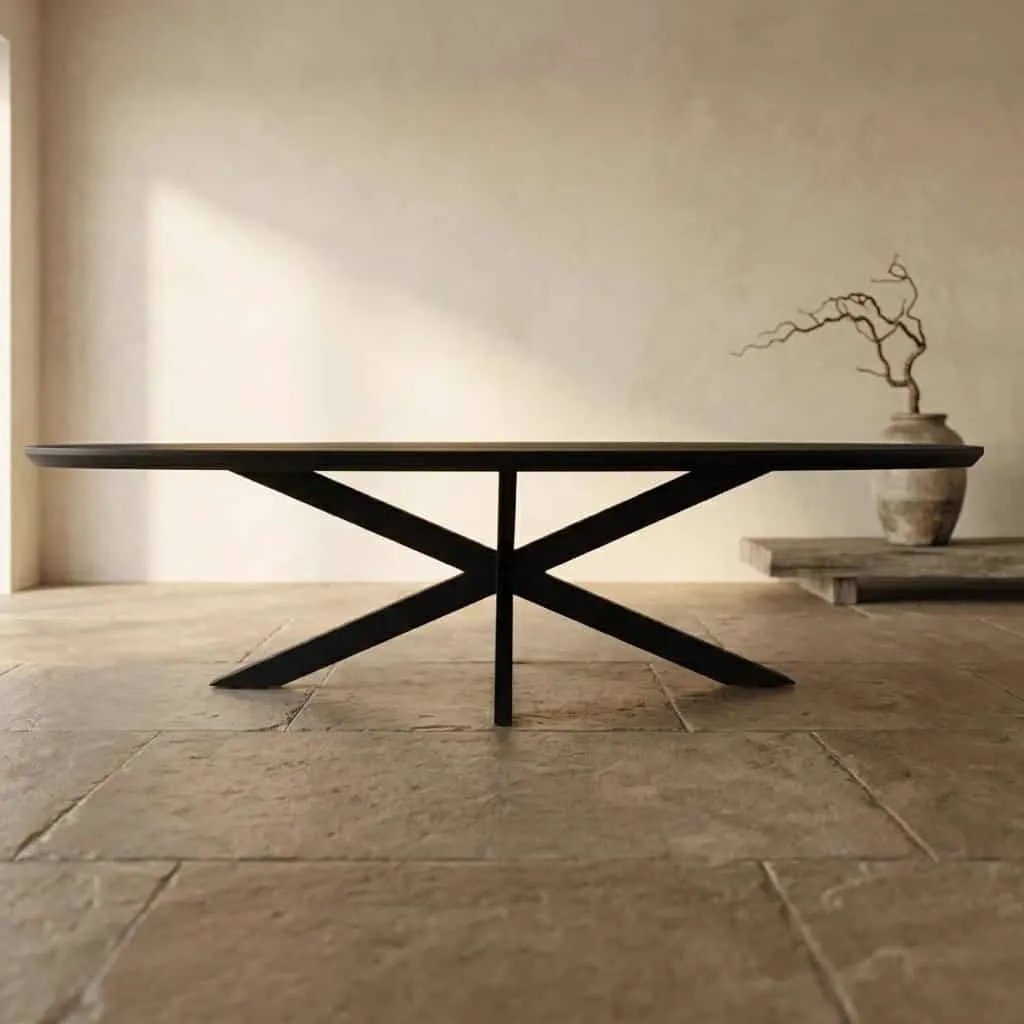 Eettafel Brandy Black | 300 cm | Ovaal