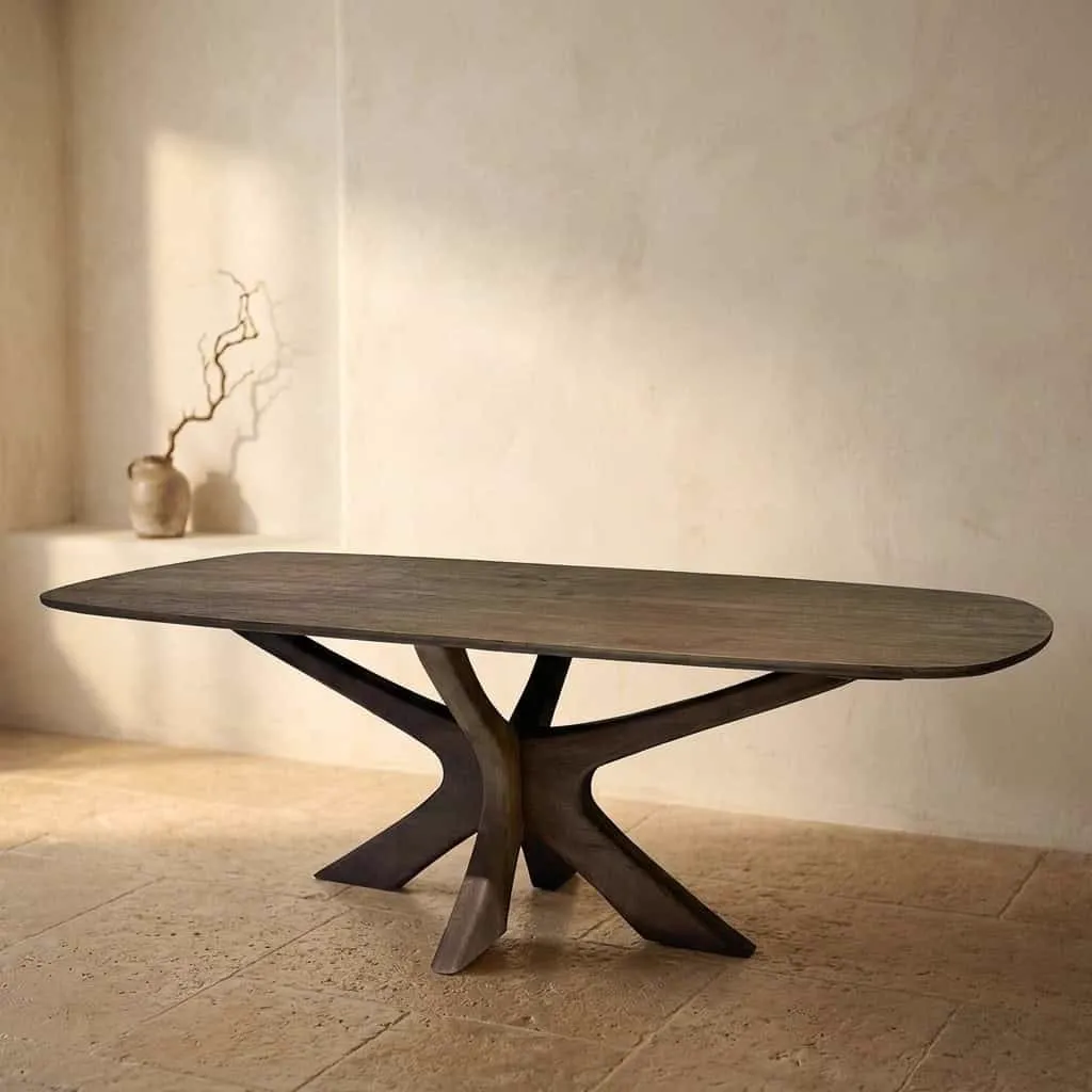 Dining Table Montreaux Brown 220cm - Brix