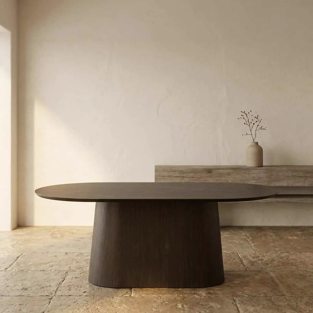Dining Table Novero Espresso 200cm - Livingfurn