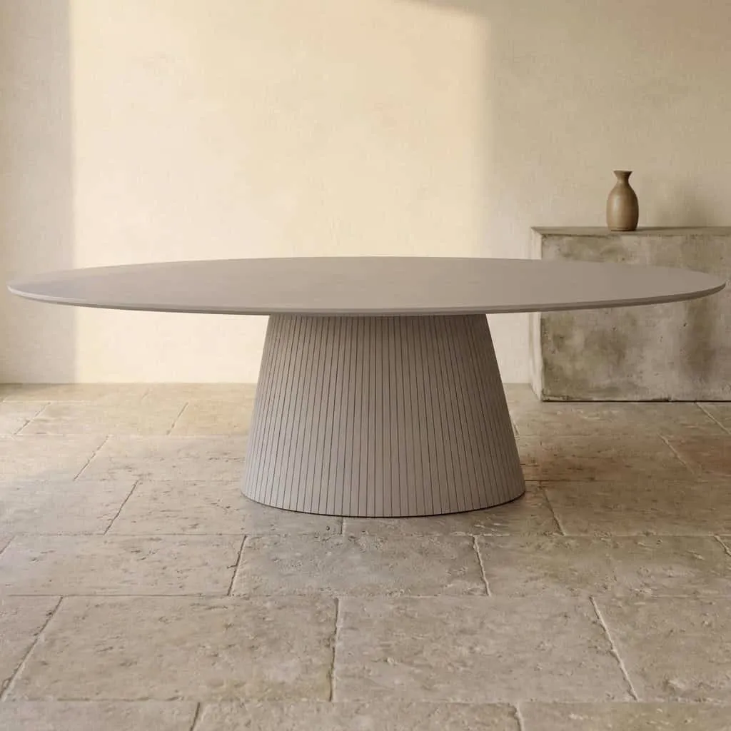 Solana Dining Table | 210 cm | Oval | Taupe - Starfurn