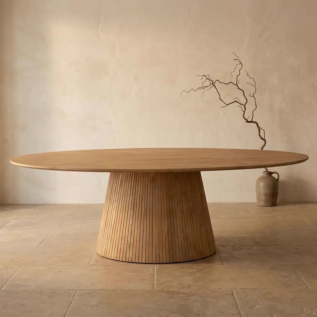 Solana Dining Table | 240 cm | Natural | Oval - Starfurn