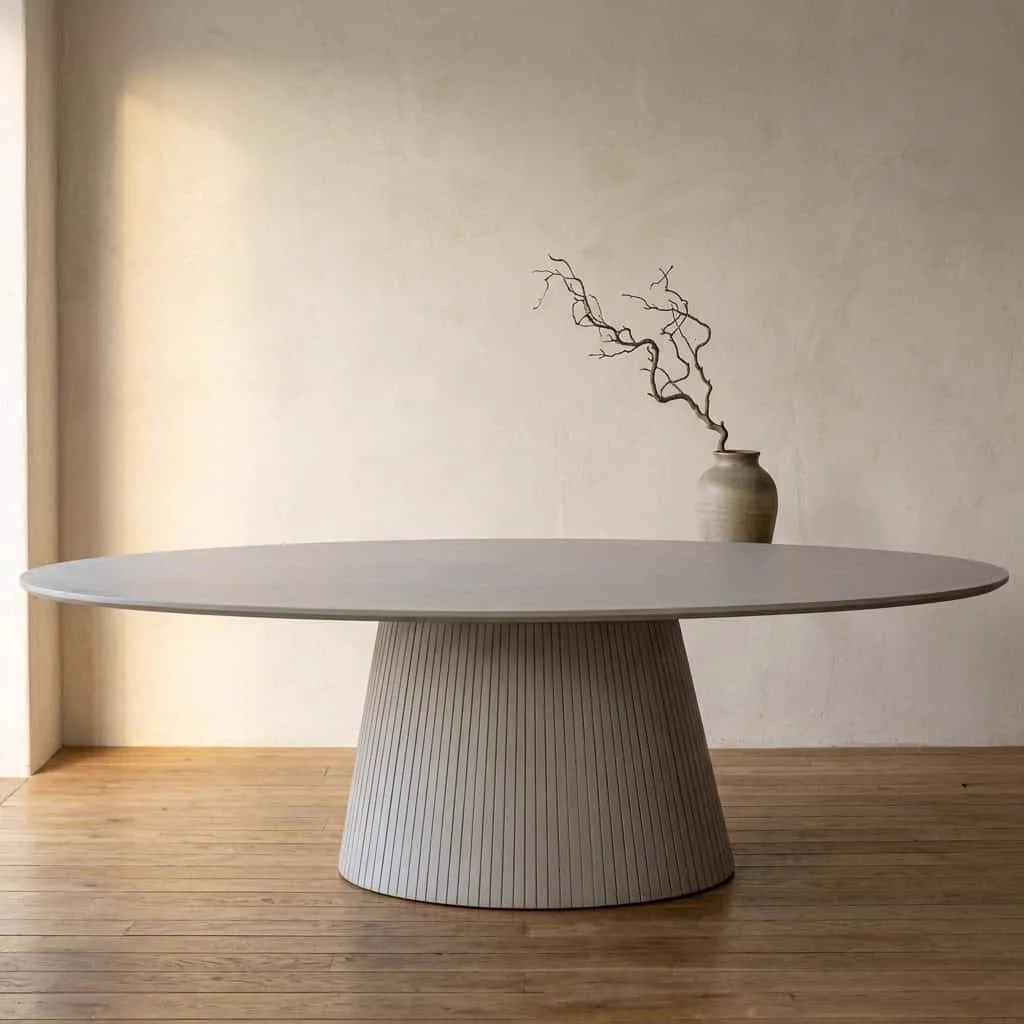 Solana Dining Table | 240 cm | Oval | Taupe - Starfurn