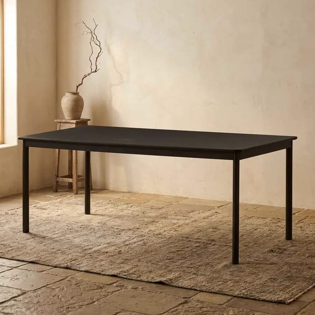 Tobago Espresso Dining Table 220cm - Livingfurn