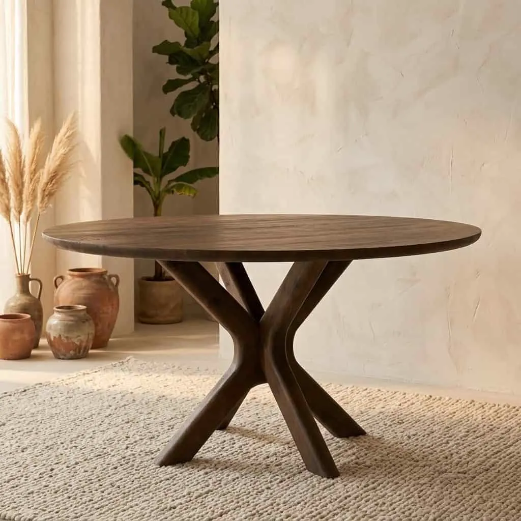 Dining table Tycho 150x77 cm - light brown - Eleonora