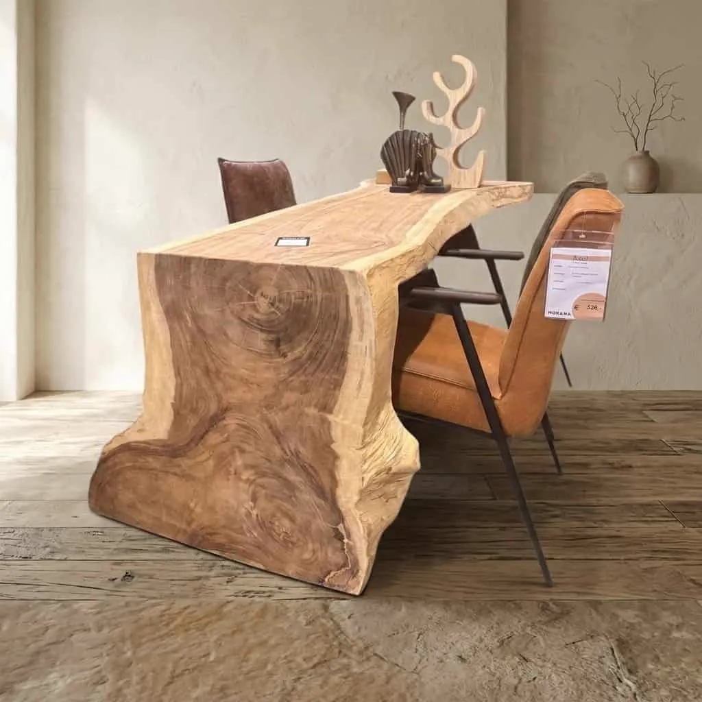 Eettafel waterval suarhout 200cm