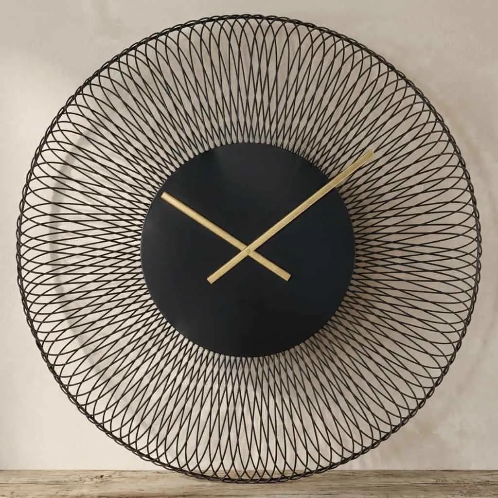 Blunt Black Clock - Richmond Interiors
