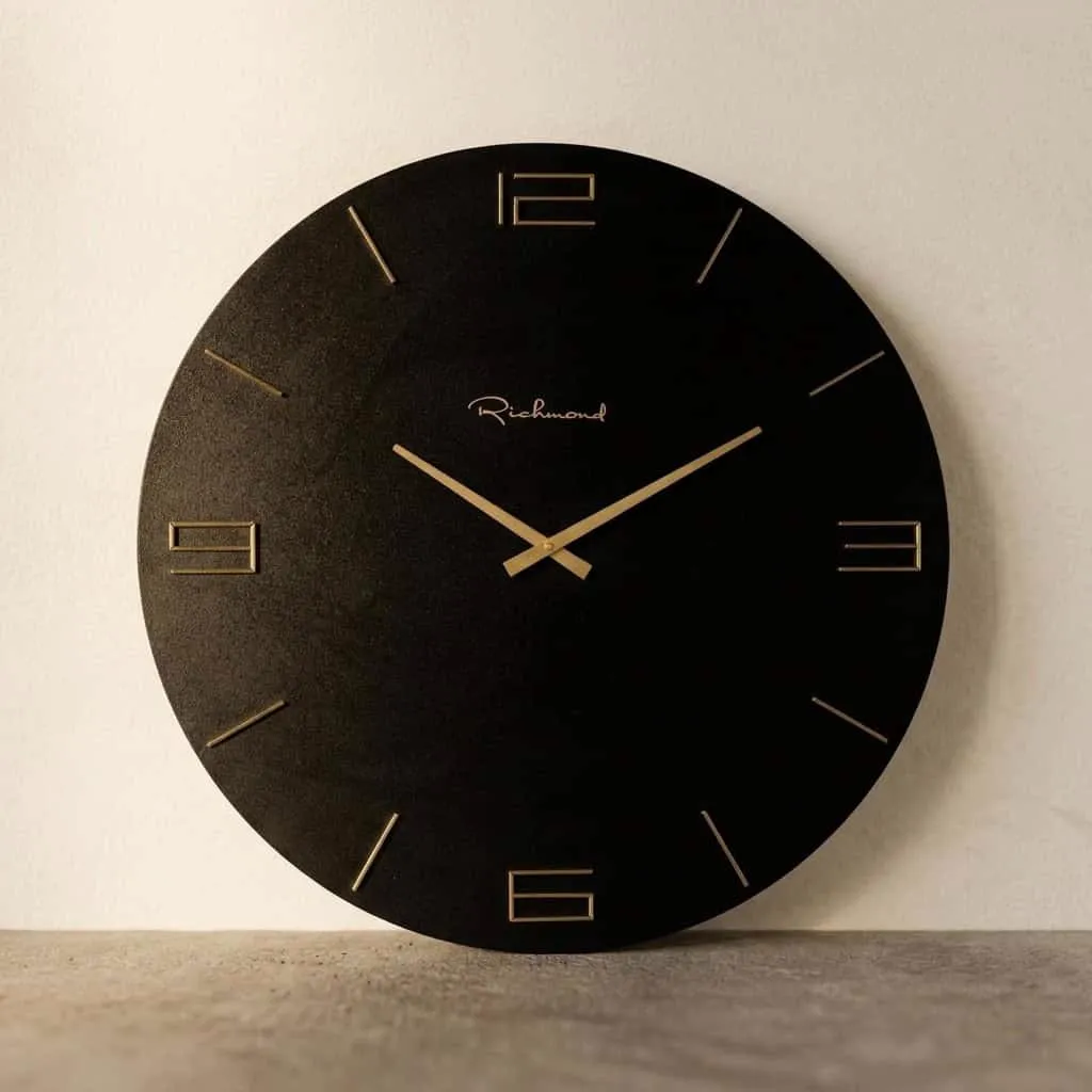 Clock Byram black/gold - Richmond Interiors