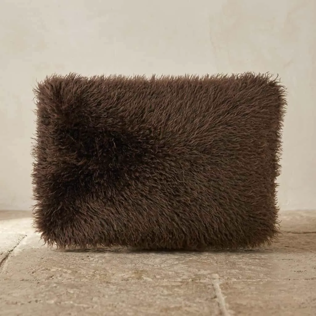 Kussen Doodly 40x60 cm - dark brown - By-Boo