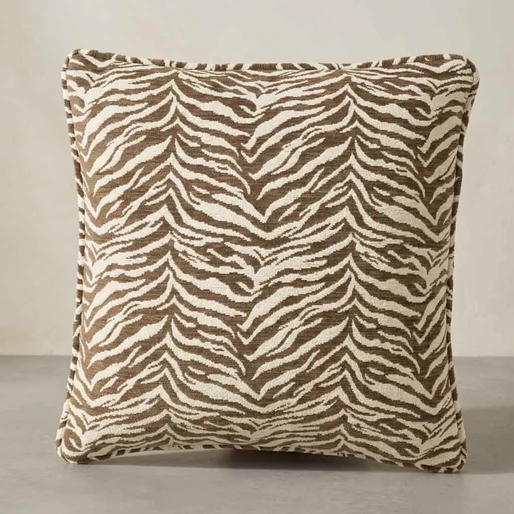 Kussen Tigra 45x45 cm - bruin - By-Boo