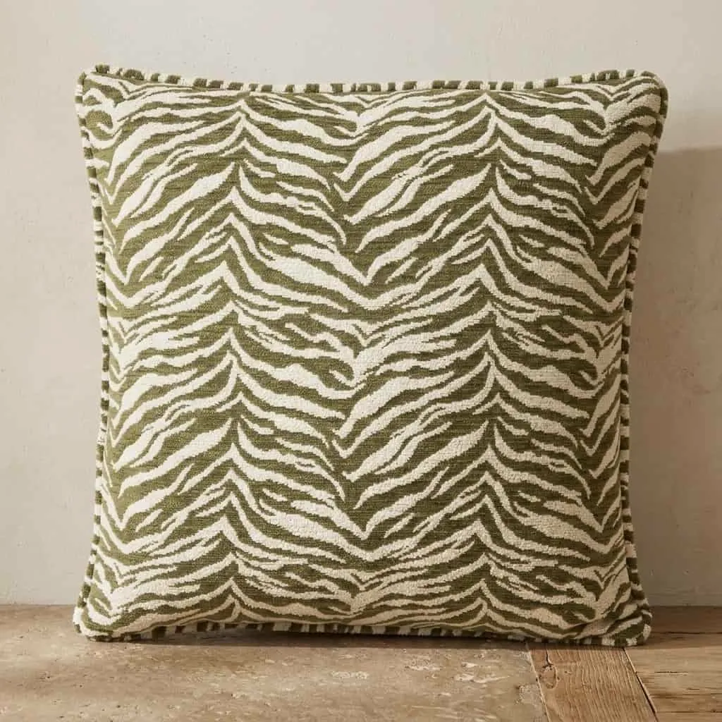 Kussen Tigra 45x45 cm - groen - By-Boo