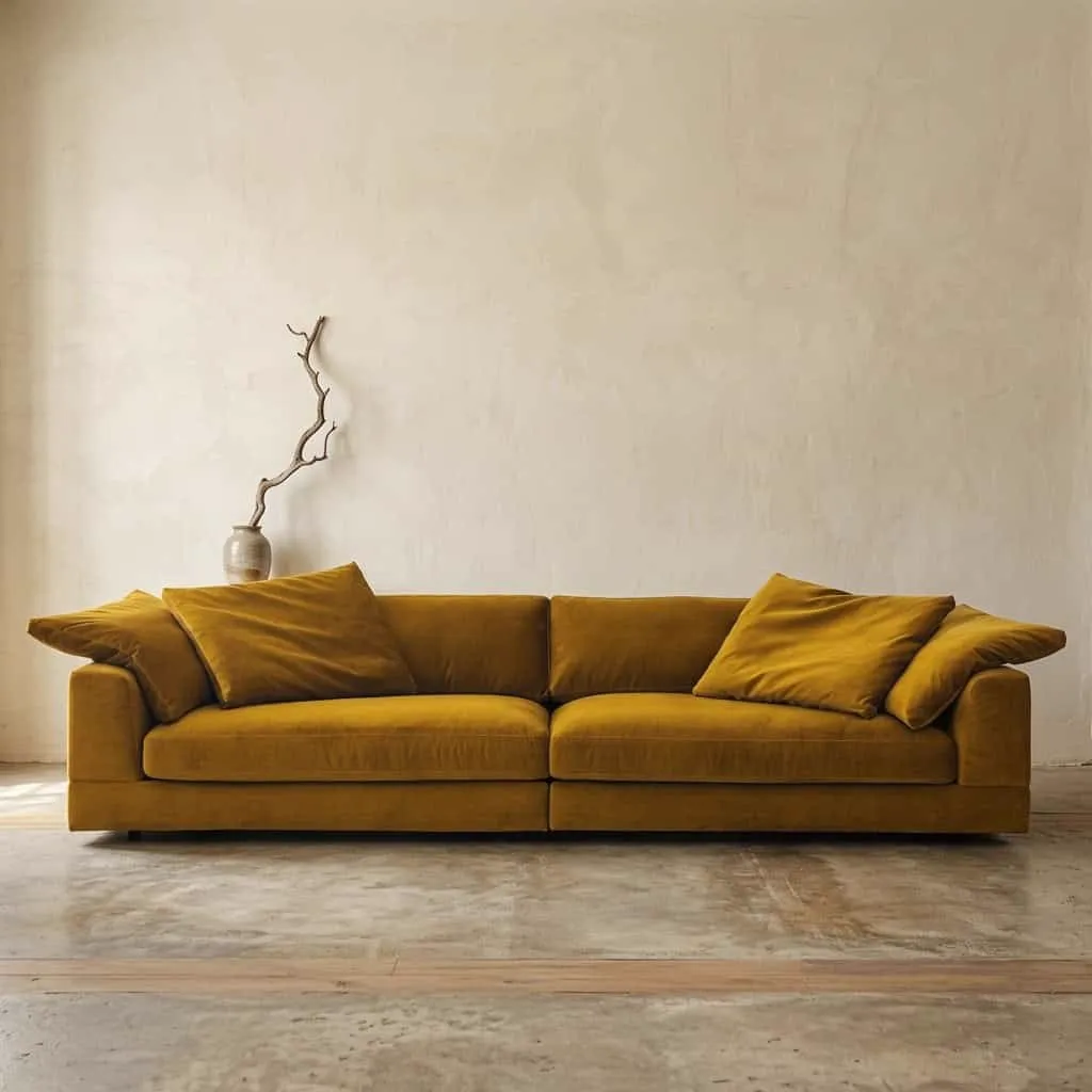Lounge bank Fargo velours