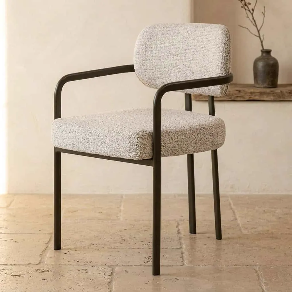 Milan Dining Chair Beige - Livingfurn