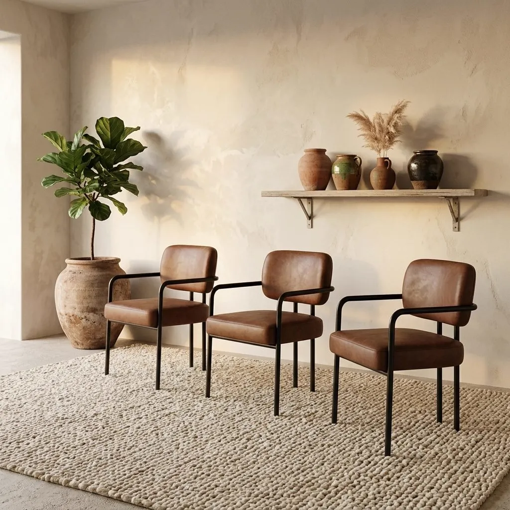 Milan Dining Chair Beige - Livingfurn