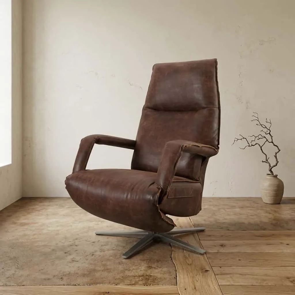 Relaxfauteuil Ipanema, Africa leder Tabac