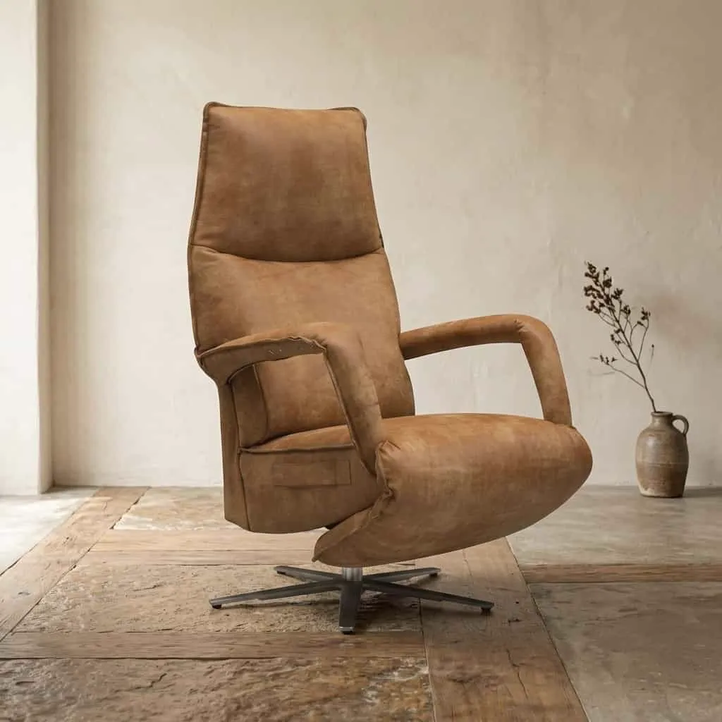 Relaxfauteuil Ipanema, Africa leder Walnut