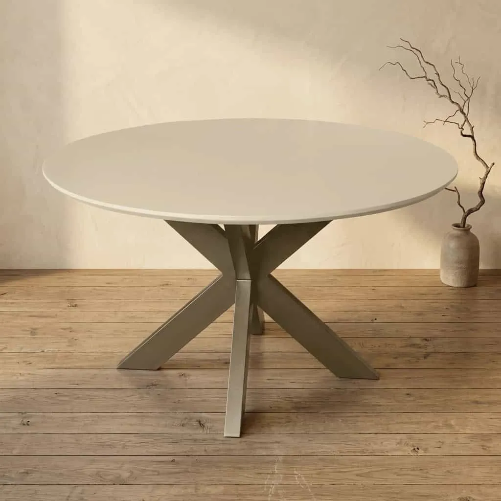 Ronde eettafel Madison Zand Mangohout 130 cm - Starfurn