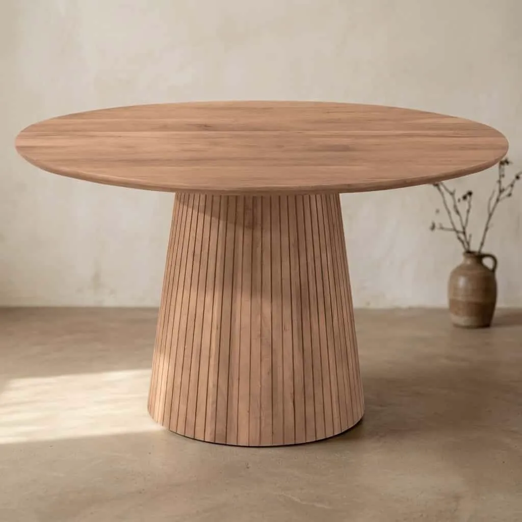 Ronde eettafel Solana Naturel Mangohout 150 cm - Starfurn