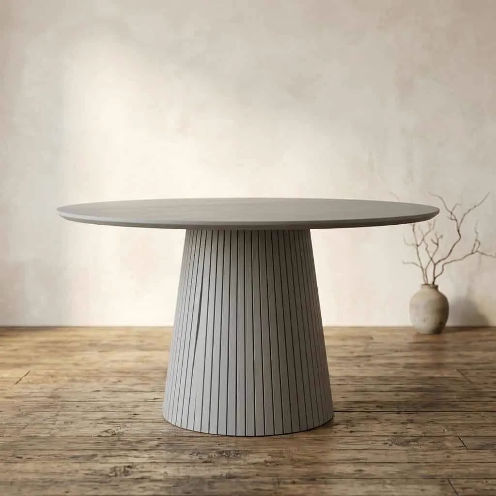 Ronde eettafel Solana Taupe Mangohout 150 cm - Starfurn