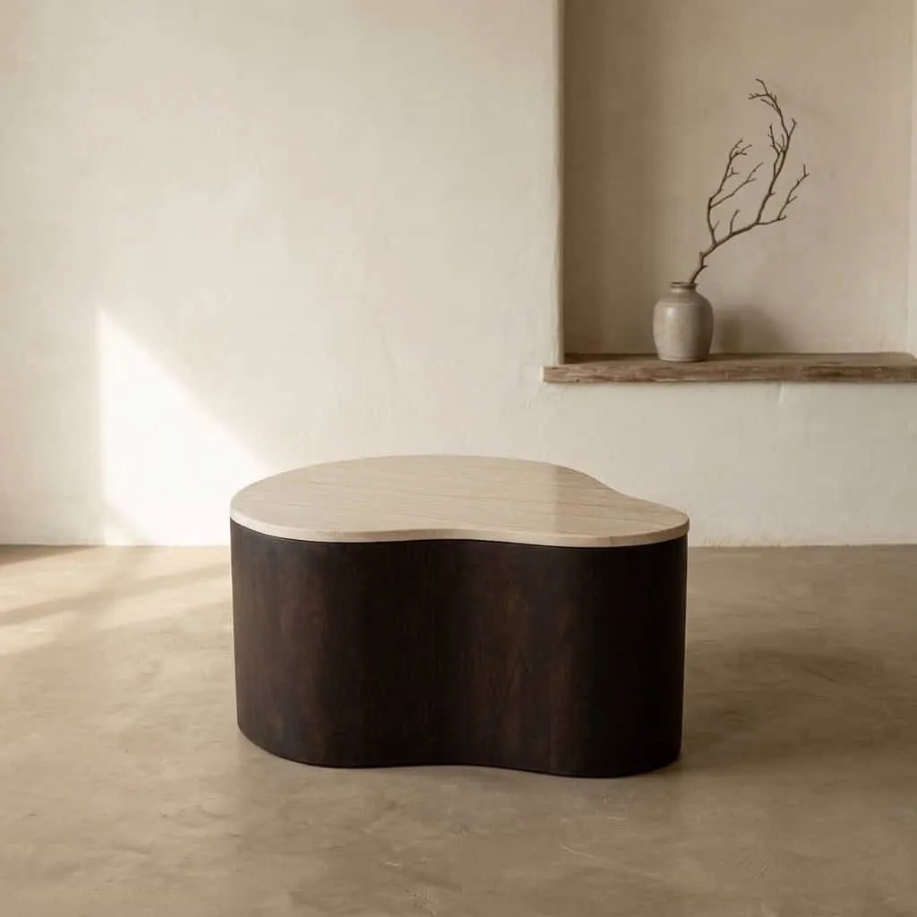 Coffee Table Lovi | 77 cm | Brown
