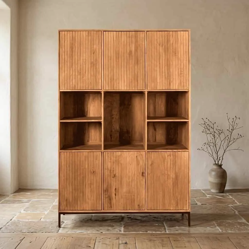 Compartment Cabinet Madison XL Natural | 135 cm